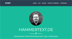 Desktop Screenshot of hammertext.de