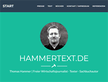 Tablet Screenshot of hammertext.de